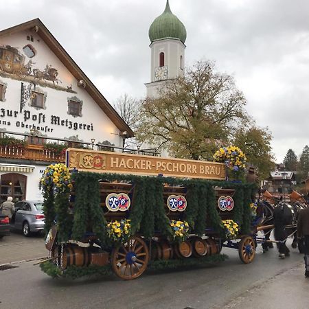 Metzgerei Gasthof Oberhauser - Hotel Zur Post Egling Bagian luar foto