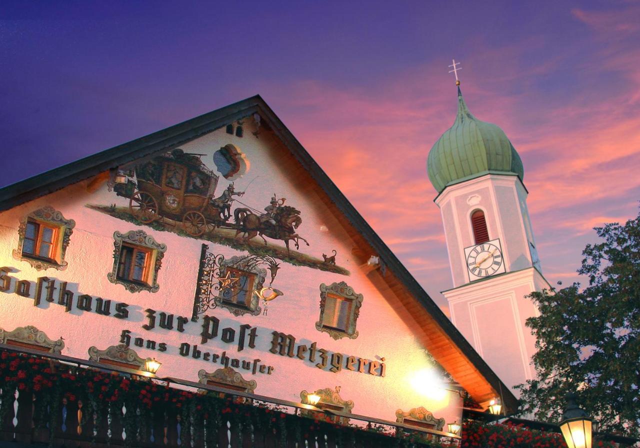 Metzgerei Gasthof Oberhauser - Hotel Zur Post Egling Bagian luar foto